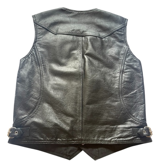 XELEMENT BLACK V CUT MOTORCYCLE VEST SZ SM EUC - Picture 2 of 10